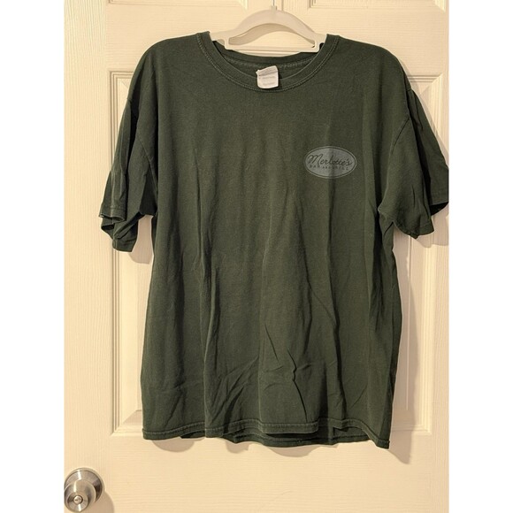 Vintage 2008 True Blood Merlottes Bar Grill HBO Licensed Shirt Size Large Green - Picture 1 of 3